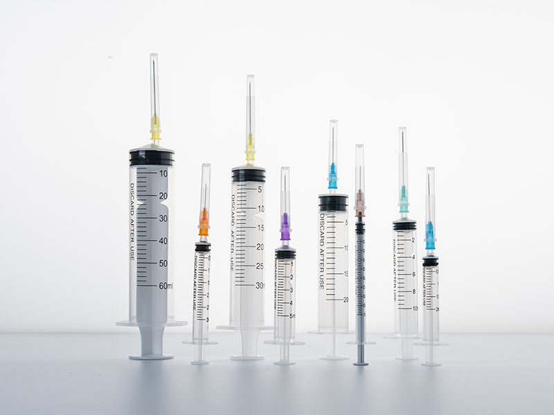 三件式直口注射器带针